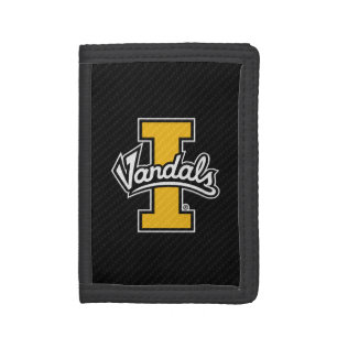 University of Idaho Carbon Fiber Pattern Trifold Wallet