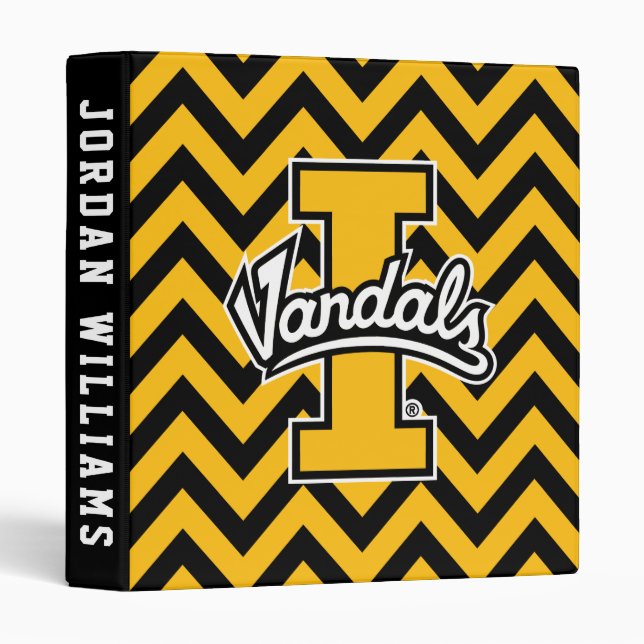 University of Idaho Chevron Pattern 3 Ring Binder (Front/Spine)