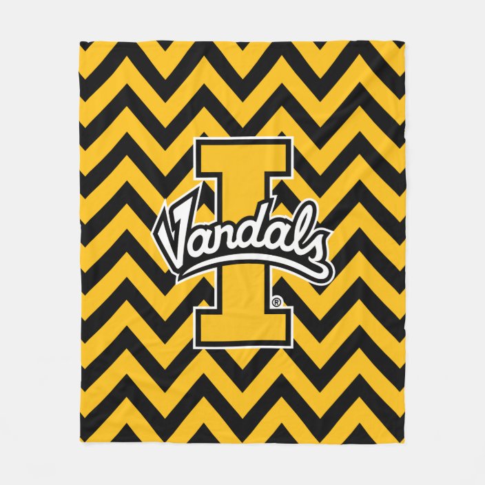 University Of Idaho Chevron Pattern Fleece Blanket Zazzle Com