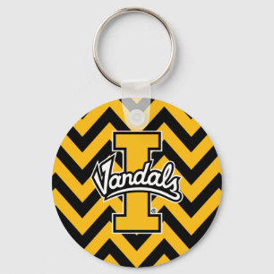 University of Idaho Chevron Pattern Keychain