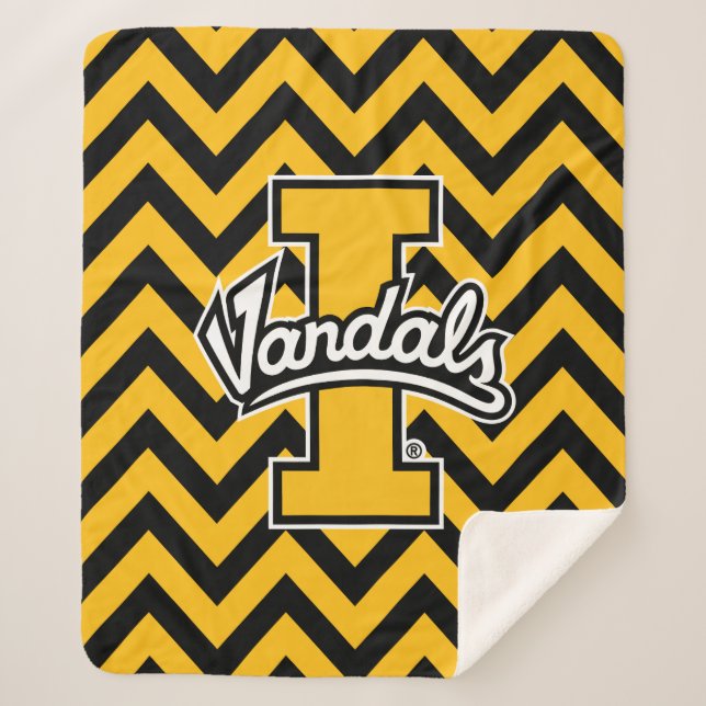 University of Idaho Chevron Pattern Sherpa Blanket (Front)