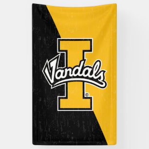 University of Idaho Color Block Distressed Banner