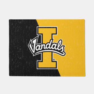 University of Idaho Color Block Distressed Doormat