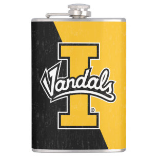 University of Idaho Color Block Distressed Flask