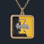 University of Idaho Color Block Distressed Gold Plated Necklace<br><div class="desc">Check out these University of Idaho designs! Show off your University of Idaho Pride with these new University products. These make the perfect gifts for the University of Idaho student, alumni, family, friend or fan in your life. All of these Zazzle products are customizable with your name, class year, or...</div>