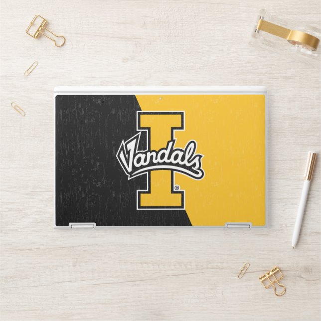 University of Idaho Color Block Distressed HP Laptop Skin (Desk)