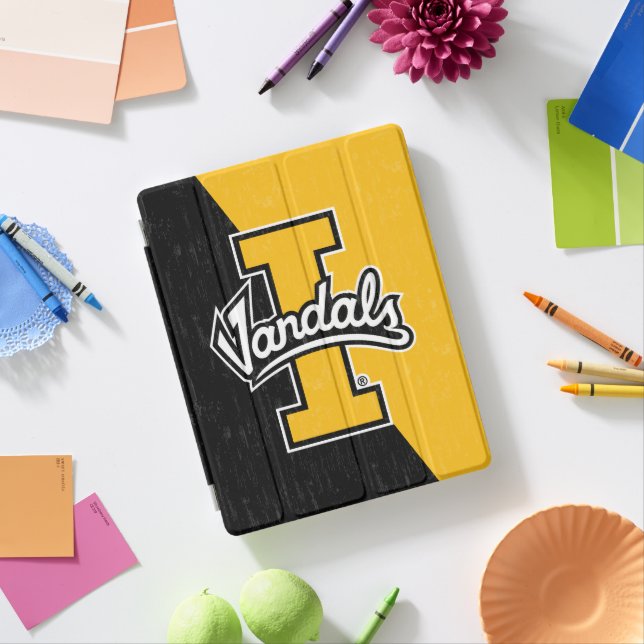 University of Idaho Color Block Distressed iPad Smart Cover (In Situ)
