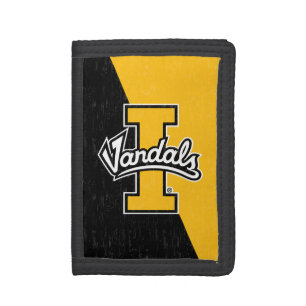 University of Idaho Color Block Distressed Tri-fold Wallet