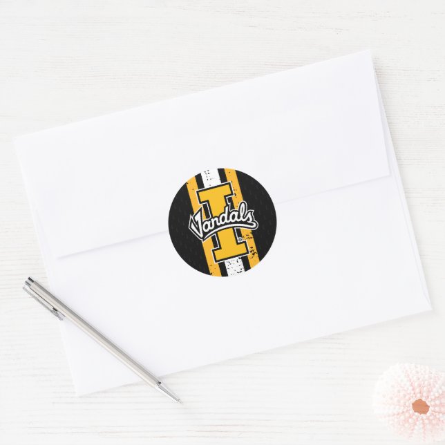 University of Idaho Jersey Classic Round Sticker (Envelope)