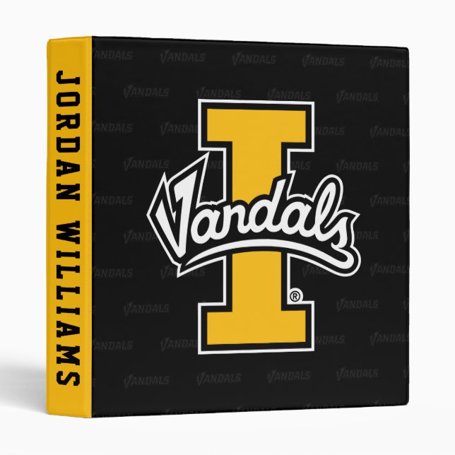 University of Idaho Logo Watermark 3 Ring Binder (Front/Spine)