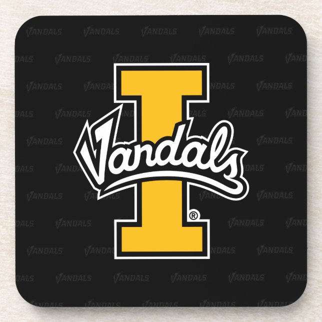 University of Idaho Logo Watermark Beverage Coaster (Front)