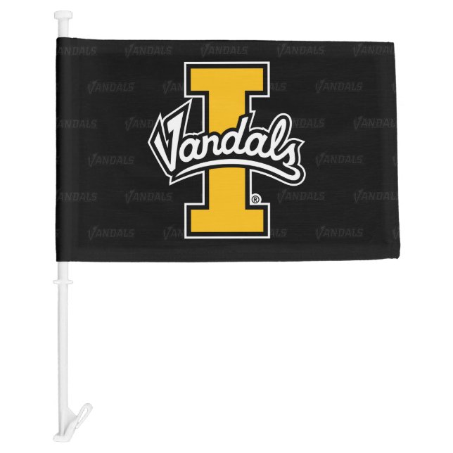 University of Idaho Logo Watermark Car Flag (Front)