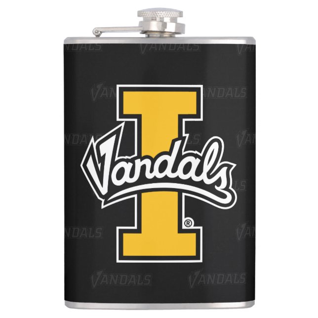 University of Idaho Logo Watermark Flask (Front)
