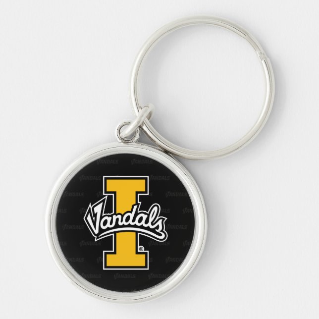 University of Idaho Logo Watermark Keychain (Front)