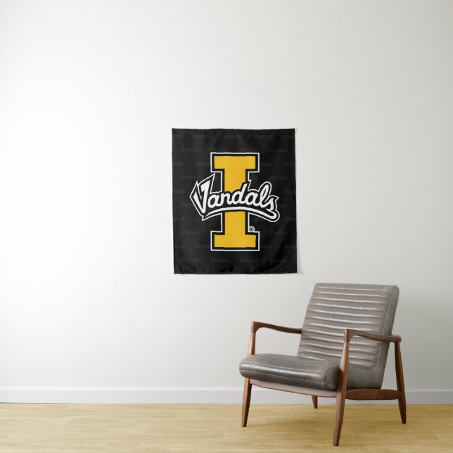 University of Idaho Logo Watermark Tapestry (In Situ)