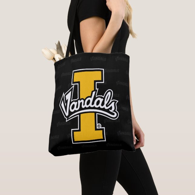 University of Idaho Logo Watermark Tote Bag (Close Up)
