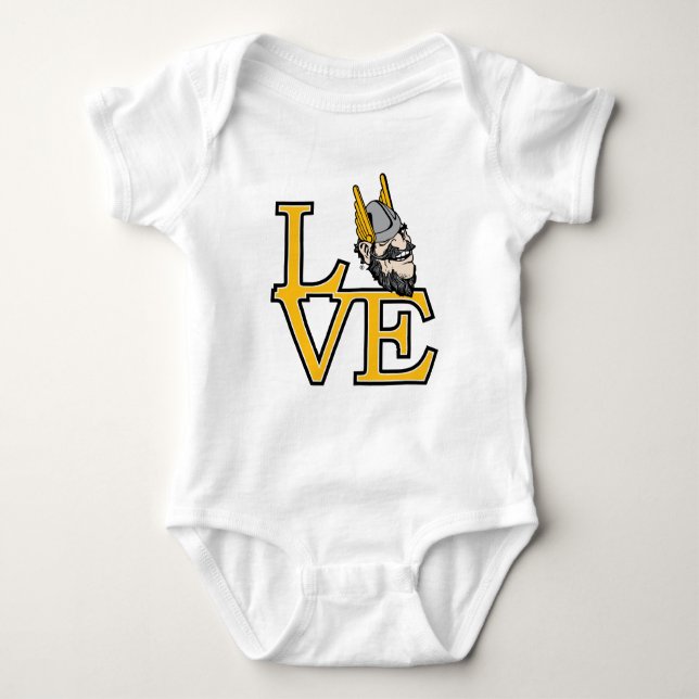 University of Idaho Love Baby Bodysuit (Front)
