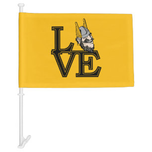 University of Idaho Love Car Flag