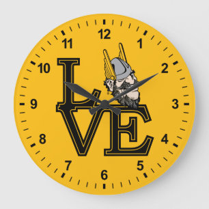University of Idaho Love Large Clock