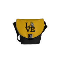 University of Idaho Love Messenger Bag