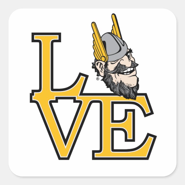 University of Idaho Love Square Sticker (Front)