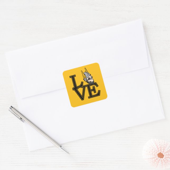 University of Idaho Love Square Sticker (Envelope)