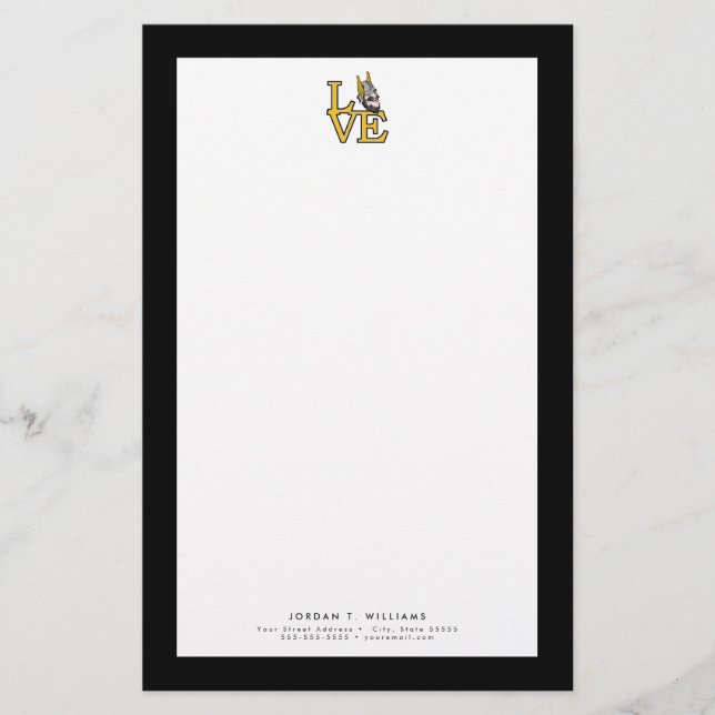University of Idaho Love Stationery (Front)