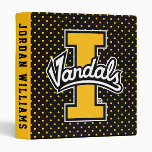 University of Idaho Polka Dot Pattern 3 Ring Binder
