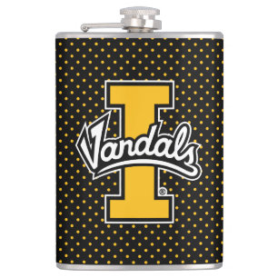 University of Idaho Polka Dot Pattern Flask