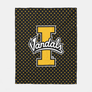 University of Idaho Polka Dot Pattern Fleece Blanket