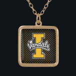 University of Idaho Polka Dot Pattern Gold Plated Necklace<br><div class="desc">Check out these University of Idaho designs! Show off your University of Idaho Pride with these new University products. These make the perfect gifts for the University of Idaho student, alumni, family, friend or fan in your life. All of these Zazzle products are customizable with your name, class year, or...</div>