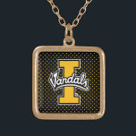 University of Idaho Polka Dot Pattern Gold Plated Necklace<br><div class="desc">Check out these University of Idaho designs! Show off your University of Idaho Pride with these new University products. These make the perfect gifts for the University of Idaho student, alumni, family, friend or fan in your life. All of these Zazzle products are customizable with your name, class year, or...</div>