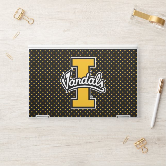 University of Idaho Polka Dot Pattern HP Laptop Skin (Desk)