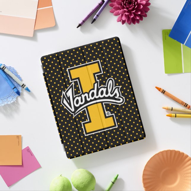 University of Idaho Polka Dot Pattern iPad Smart Cover (In Situ)