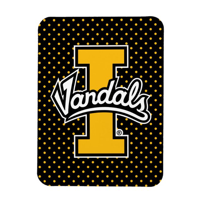 University of Idaho Polka Dot Pattern Magnet (Vertical)