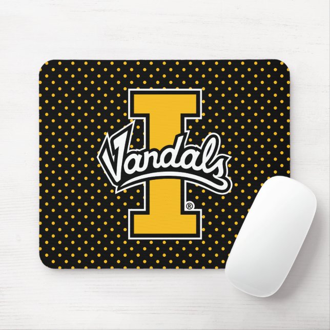 University of Idaho Polka Dot Pattern Mouse Pad (With Mouse)