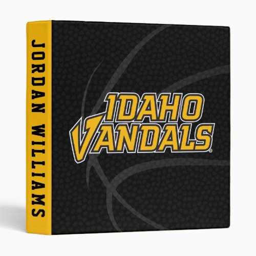 University of Idaho State Basketball 3 Ring Binder