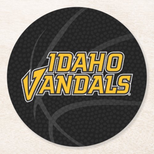 University of Idaho State Basketball Round Paper Coaster