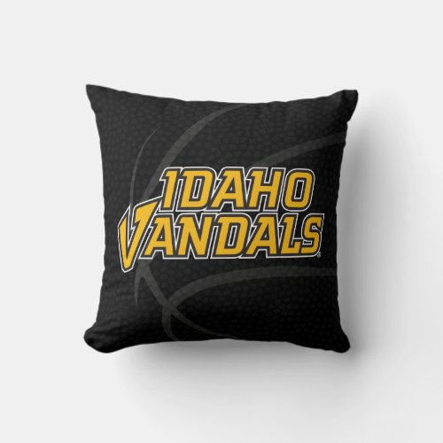 University of Idaho State Basketball Throw Pillow
