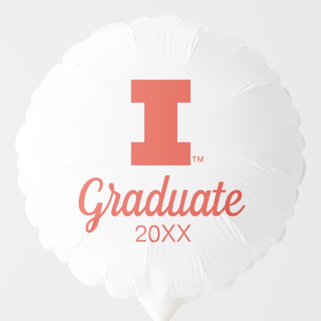 University of Illinois Block "I" Logo Balloon (Front)