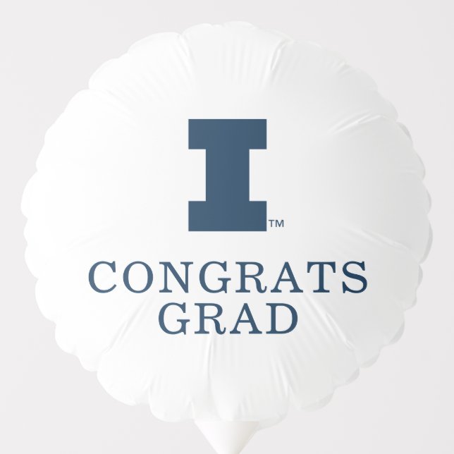 University of Illinois Block "I" Logo Balloon (Front)