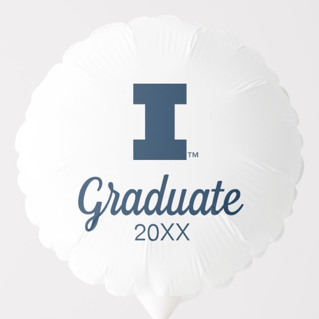 University of Illinois Block "I" Logo Balloon (Front)