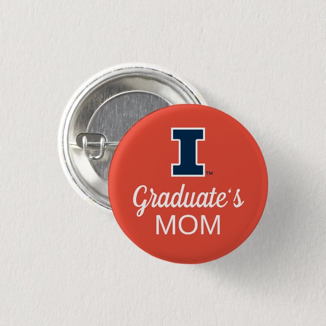 University of Illinois Block "I" Logo Button (Front & Back)