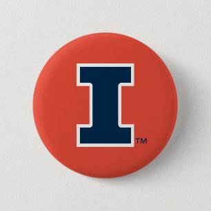 University of Illinois Block "I" Logo Button