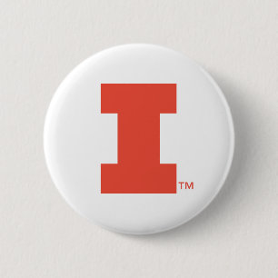 University of Illinois Block "I" Logo Button