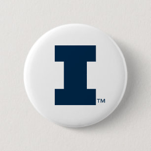 University of Illinois Block "I" Logo Button