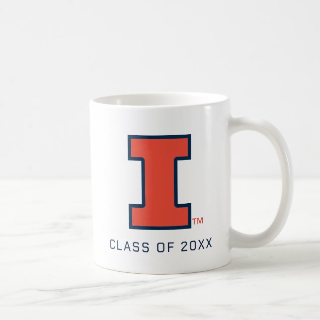 University of Illinois Block "I" Logo Coffee Mug (Right)