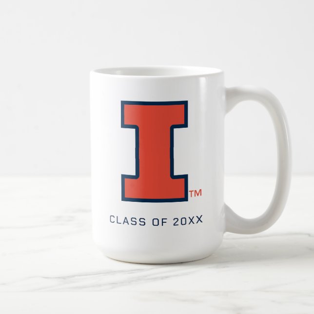 University of Illinois Block "I" Logo Coffee Mug (Right)