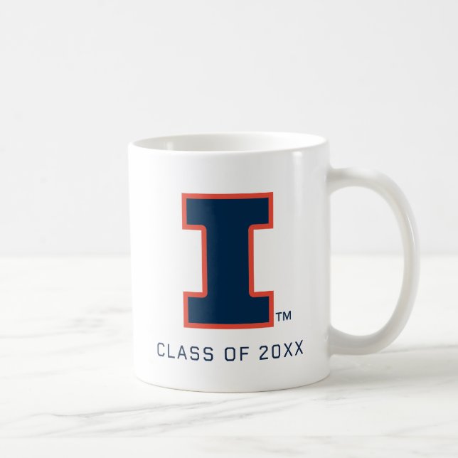 University of Illinois Block "I" Logo Coffee Mug (Right)