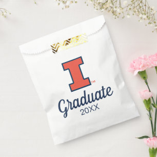 University of Illinois Block "I" Logo Favor Bag